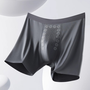 Logo personnalisé mi-hauteur antibactérien respirant modal longs boxeurs de marque pour hommes slip sous-vêtements boxer pour hommes vente en gros - Product Image 2