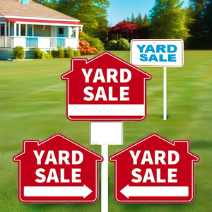 Venta al por mayor 18x24 mensaje personalizado campaña electoral política cartelera 4mm patio en blanco signo pantalla H-estacas Corte incluido - Product Image 2