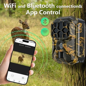 Fototrappola da Caccia con Batteria da 7800mAh e Pannello Solare IP66 da 60MP 8K per Monitoraggio della Fauna Selvatica - Product Image 4