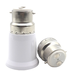 Adaptateur de douille à vis en plastique blanc <span class=keywords><strong>E27</strong></span> à <span class=keywords><strong>B22</strong></span>, <span class=keywords><strong>convertisseur</strong></span> pour lampes à économie d'énergie AC 110-250V - Product Image 2