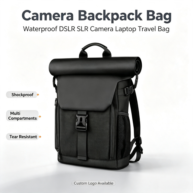 DSLR Camera Backpack SLR Photography Camera Bag Waterproof Shockproof Padded Travel Outdoor Shoulder Storage