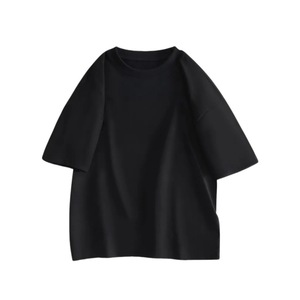 T-shirt da uomo oversize a maniche corte in puro cotone pesante 320g, traspirante, tinta unita <span class=keywords><strong>con</strong></span> motivo, stile workwear - Product Image 1