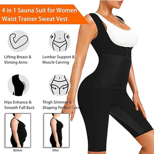 <span class=keywords><strong>Gilet</strong></span> de Sauna amincissant de haute qualité pour femmes avec entraîneur de taille Sport Gym Blue-Coating Fat Burner Sauna <span class=keywords><strong>Sweat</strong></span> Suits pour un usage domestique - Product Image 2