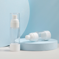 Nuevo estilo Refull White & Transparent Airless Pump Bottle para cosméticos