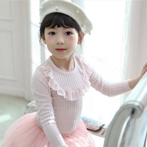 เสื้อยืดคอกลมแขนยาวสำหรับเด็กเสื้อผ้าสั่งตัดแบบเรียบ - Product Image 4