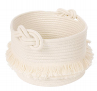 Panier de rangement pliable extra large en corde de coton tressée, fait main, écologique, pour jouets d'enfants, cadeaux, linge, avec poignées