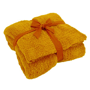 ผ้าห่มถักลายริบแบบเรียบสีพื้น/ผ้าห่มนิตติ้งลายริบสีพื้น - Product Image 4
