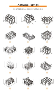 Panneaux de véranda en alliage d'aluminium, <span class=keywords><strong>maison</strong></span> en verre rétractable 4 saisons, ferme, jardin extérieur, patio, gazebo, anti-corrosion, écologique - Product Image 5