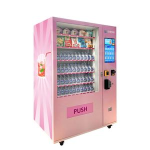 Hot Snacks &amp; Drinks Intelligent <strong>Automatic</strong> Combination <strong>Vending</strong> <strong>Machine</strong> with Card Read and Coin Operated