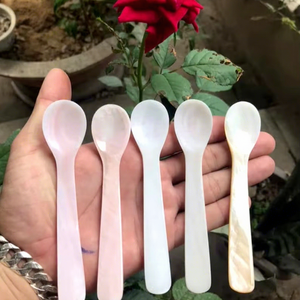 Premium Mother of Pearl Handmade Modern Luxury Party Serving <b>Spoon</b> Dishwasher Safe Eco-Friendly Lightweight by Tradebyd - Product Image 1