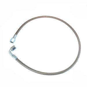 Tuyau d'huile <span class=keywords><strong>turbo</strong></span> tressé en acier inoxydable, raccords AN4, doublure en PTFE, 12 / 24 / 36 / 48 / 60 pouces - Product Image 2