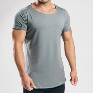 Camiseta Deportiva para Hombre, Corte Regular, Dobladillo Curvo, Poliéster/Algodón, Transpirable, Secado Rápido - Product Image 3