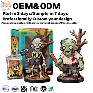 Caja Sorpresa <span class=keywords><strong>de</strong></span> Terror con Figuras <span class=keywords><strong>de</strong></span> <span class=keywords><strong>Anime</strong></span> <span class=keywords><strong>de</strong></span> Zombis, Diseño Personalizado <span class=keywords><strong>de</strong></span> Figuras Q-version, Juguetes <span class=keywords><strong>de</strong></span> PVC Moldeados por Inyección - Product Image 1