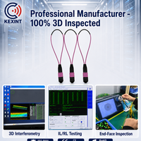 Modul Loopback Serat Optik Kexint MPO MTP 12/24 Serat Multimode SM Low Loss LSZH untuk Pengujian Jaringan Transceiver 40G 100G