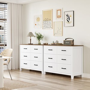 Ferme Moderne Bois <span class=keywords><strong>Scandinave</strong></span> Cheminée Media Console Table TV Stand avec Portes d'Armoire - Product Image 6