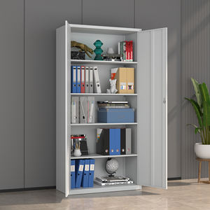 Archivador Metálico Moderno de Acero, Armario Metálico de 2 Puertas, Mueble de Oficina, Archivador de Gran Capacidad con Cerradura - Product Image 2