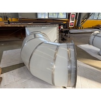 Tuyau de ventilation en acier robuste pour système d'extraction d'air à haute capacité, collecteur de poussière industriel