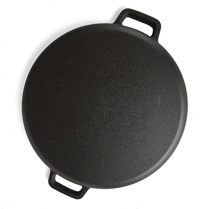 Cina fabbrica preseasoned dia35cm ghisa rotonda pizza pan - Product Image 4