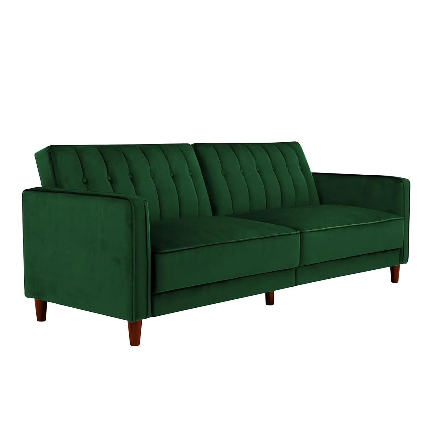 Green Velvet Day Bed Schlafs ofa mit Möbels toff Holz Kunststoff Bein billiges Sofa