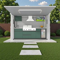 Meilleure cuisine extérieure en acier inoxydable 304 pour les jardins américains