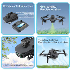 โดรนพลาสติก บินได้ 20 ถึง 23 นาที ระยะบิน 1000 เมตร หน้าจอขนาดใหญ่ รีโมทคอนโทรล ระบบ Optical Flow Positioning - Product Image 2