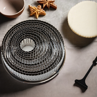 Ensemble de 12 emporte-pièces en acier inoxydable pour biscuits, outils de pâtisserie écologiques DIY, moules à gâteaux circulaires, boîte à savon, sac