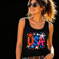 Transfert DTF à presser à chaud, motif Jour de l'Indépendance des États-Unis, prêt à poser sur les T-shirts