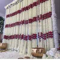 Guirlande de pompons décoratifs artificiels pour les célébrations de Diwali et des festivals, guirlande de fleurs artificielles pour la décoration de la maison