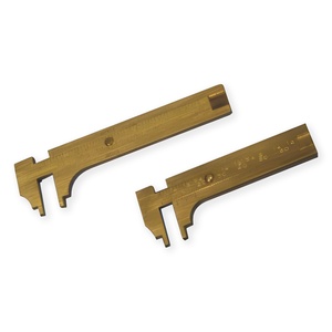 Calibrador Vernier Deslizante de Latón s204 de 100 mm, Regla de Medición de Bolsillo, Herramientas para Gemas, Cuentas y Joyería - Product Image 1