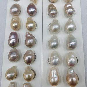 Collar de perlas de agua dulce de alta calidad 2A <span class=keywords><strong>barroco</strong></span> blanco rosa púrpura 9-13mm venta al por mayor cuentas sueltas de tamaño pequeño para la fabricación de joyas - Product Image 2