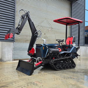 Crawler Type Driving Rotary Tiller Diesel Powered 25/35HP Agricultural Mini Crawler Tractor <b>Cultivator</b> with Euro 5 certification - Product Image 1
