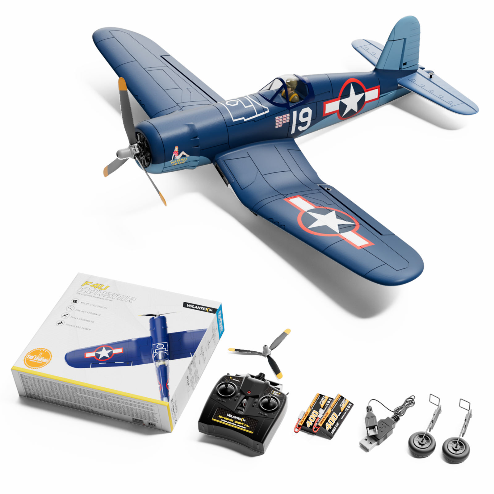 Banana Hobby Corsair Rc Plane Kit Sky Flight Hobby F4U Corsair