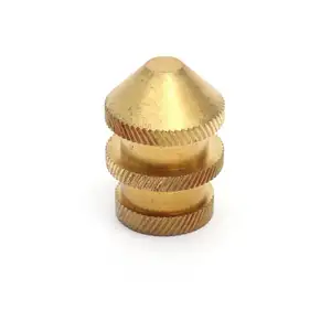 China fitting manufacturer customized cone Hexagon shape tower female NPT thread Knurl brass pipe fitting