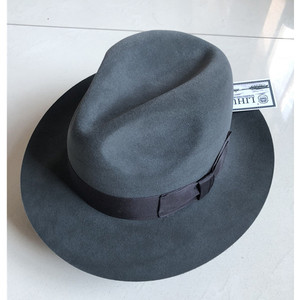 Chapeau en velours de lapin Boutique R119, chapeau Fedora en feutre à grand bord, casquette de <span class=keywords><strong>Jazz</strong></span> à la mode pour hommes - Product Image 1
