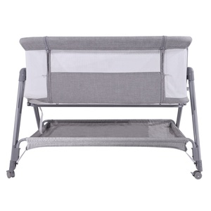 Lit <span class=keywords><strong>de</strong></span> bébé en métal <span class=keywords><strong>de</strong></span> qualité supérieure, berceau <span class=keywords><strong>de</strong></span> voyage pour nourrisson, nouveau design, lit cododo, berceau à bascule pour bébé - Product Image 5