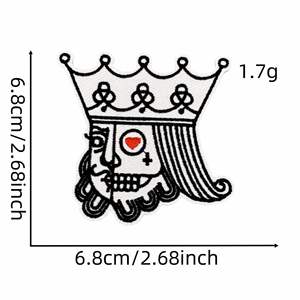 Creative Embroidery Dollar <b>Dice</b> Poker Patch for Diy Decoration - Product Image 5