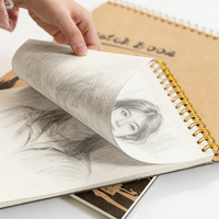 Bloc de Dibujo Multitamaño, Papel de Dibujo de 160 g, 30 Hojas Disponibles en 4K 8K 16K 32K A3 A4 A5 para Dibujos Artísticos y Bocetos de Todas las Edades