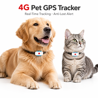 Dispositivo de Rastreo GPS para Mascotas, Resistente al Agua IP67, 4G, 3 Años de Duración de Batería, LBS Portátil para Perros y Gatos, Compatible con Android/PC