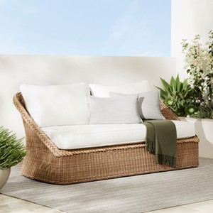 Meubles modernes en osier pour l'extérieur relaxants avec terrasse Ensemble de canapés de jardin en rotin PE à bord tressé - Product Image 3