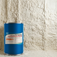 Mousse polyuréthane bicomposante PU-33 haute densité, mousse polyuréthane rigide, mousse polyuréthane en spray pour chambre froide isolée, HVAC