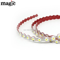 Bande LED flexible Great Wall SMD2835 de 7 mm de large, 110 LED/m, 12V/24V, IP65, résistante à la pluie, découpable à n'importe quel endroit