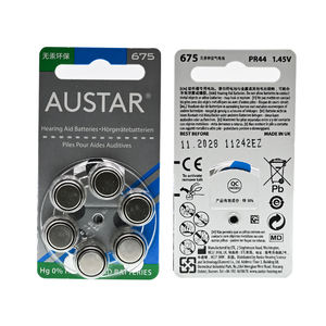 <span class=keywords><strong>Austar</strong></span> แบตเตอรี่สำหรับเครื่องช่วยฟังแบตเตอรี่อากาศสังกะสีสำหรับเครื่องช่วยฟังและเครื่องขยายเสียง - Product Image 1
