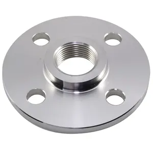 Manufacturer's Precision CNC machining services custom 316 Stainless Steel NPT Threaded Flange by customer requirements