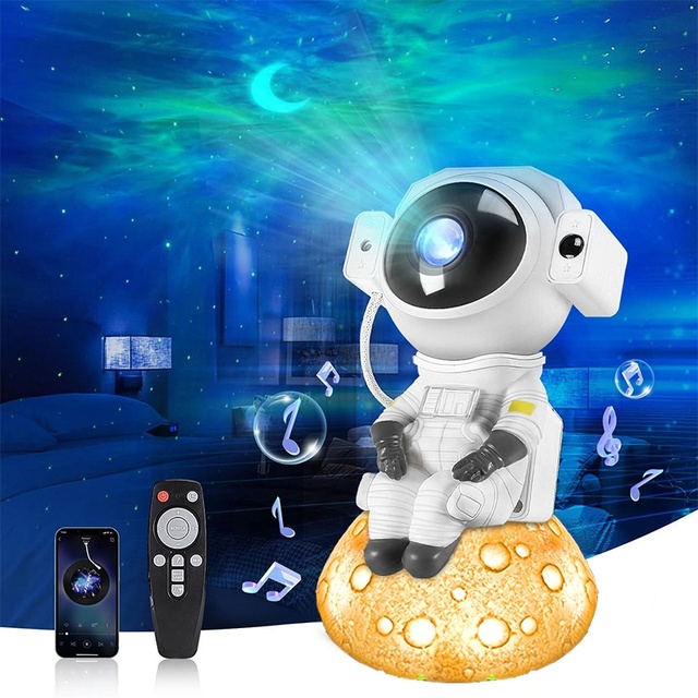 New Product Blue Tooth Music Astronaut Galaxy Projector Lamp Spaceman Star Projector Night Light
