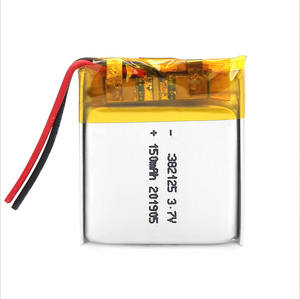 3,7 V 382125 150mAh hard case drone enrich power lithium polymer batteries for MP3 - Product Image 1