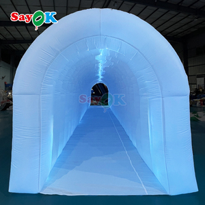 Sayok sang trọng LED chiếu sáng Inflatable đường hầm Lều Trắng Inflatable lều cho tổ chức sự kiện Đảng - Product Image 5