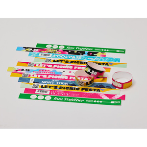 [AnyWristband] Bracelets TYVEK entièrement colorés, type individuel 25 mm (1 pouce), bracelets à données variables pour le contrôle d'accès - Product Image 1