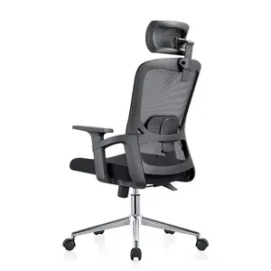 Prix bon marché chaise de visiteur de personnel de bureau de levage à gaz à dossier haut chaise de bureau en maille ergonomique de direction pivotante