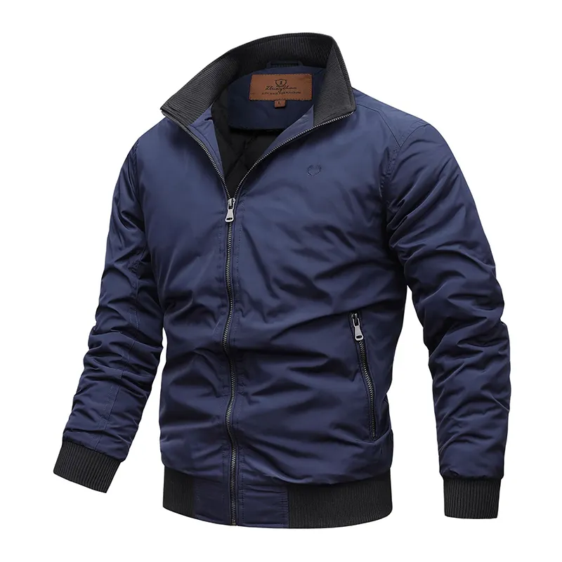 High Quality Bomber Jackets Manufactures Men Winter Windproof Clothing Satin Bomber Jackets Male Embroidered Coat