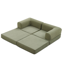 Canapé-lit pliable extensible d'usine, canapé convertible multifonction, utilisation en salle de sport, stockage compact écologique